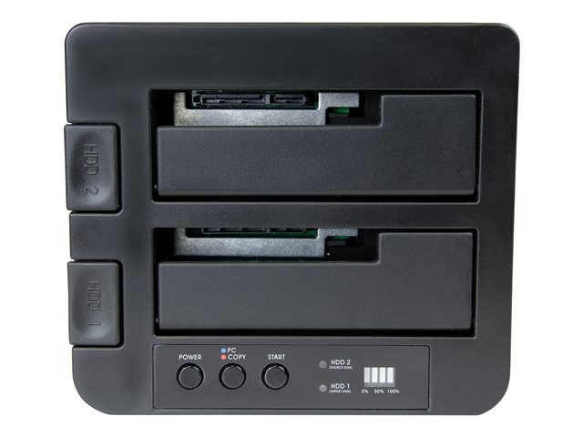 StarTech.com Standalone Hard Drive Duplicator, Dual Bay HDDSSD ClonerCopier, USB 3.1 (10 Gbps) to SATA III (6Gbps) HDDSSD Docking Station, Hard Disk Duplicator Dock - Hard Drive Cloner - Hard drive duplicator - 2 bays (SATA-300) - for P/N: TBLT3MM1MA, TBLT3MM2M, TBLT3MM2MA