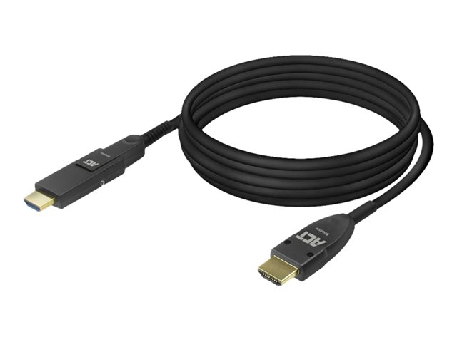 High Speed - HDMI-kabel - HDMI male naar HDMI male afneembaar - 25 m - glasvezel - zwart - Active Optical Cable (AOC), ondersteunt 4K60Hz (3840 x 2160)