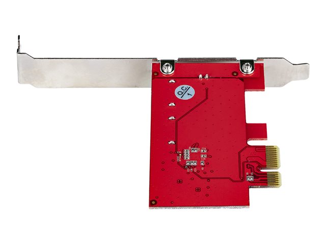 StarTech.com SATA PCIe Card, 2 Port PCIe SATA Expansion card, 6Gbps SATA Card, Full/Low Profile, PCI Express to SATA Adapter, ASM1061 Non-Raid SATA Controller Card - PCIe to SATA Converter - Storage controller - 2 Channel - SATA 6Gb/s - low profile - PCIe 2.0 x1 - red