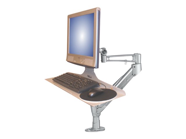Neomounts KEYB-V100 - Mounting component (shelf) - for keyboard / mouse - silver - mounting interface: 75 x 75 mm