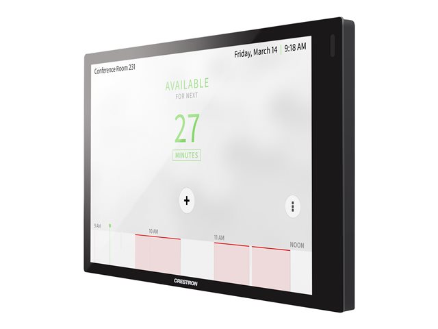Crestron 7 in. Room Scheduling Touch Screen, Black Smooth