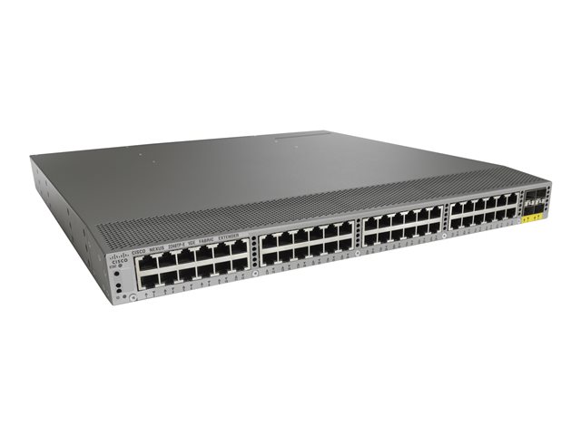Cisco Nexus 2248TP-E Fabric Extender - Expansion module - Gigabit Ethernet x 48 + 10 Gigabit SFP+ x 4 + 4 x SFP+ (uplink) - refurbished - for Nexus 50XX, 55XX, 6004 24, 60XX, 70XX, 7700 18, 7700 6, 7700 6-Slot, 77XX