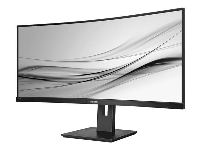 Philips 345B1C - LED monitor - curved - 34\" (34\" viewable) - 3440 x 1440 WQHD @ 100 Hz - VA - 300 cd/m² - 3000:1 - 5 ms - 2xHDMI, DisplayPort - speakers - black texture