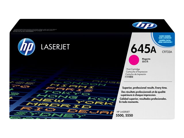 HP 645A - Magenta - original - LaserJet - toner cartridge (C9733A) - for Color LaserJet 5500, 5550, LaserJet 5000