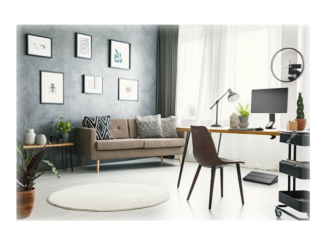 Kensington SmartFit Space-Saving Single Monitor Arm - Mounting kit - Tilt & Swivel - for Monitor - black - screen size: up to 32\" - desktop, C-clamp, grommet, desk-mountable