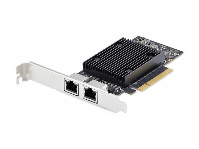 StarTech.com - Network adapter - PCIe 3.0 x8 low profile - Gigabit Ethernet / 10Gb Ethernet x 2 - black - TAA Compliant