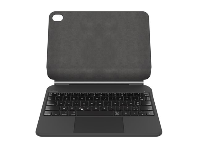 Belkin Connect Pro - Keyboard and folio case (protective case) - with magnetic stand - with trackpad - backlit - wireless - Bluetooth - black - for Apple 10.9-inch iPad (10th generation), 10.9-inch iPad Air (4th generation, 5th generation), 11-inch iPad Air (M2), 11-inch iPad Pro (3rd generation, 4th generation, M4)