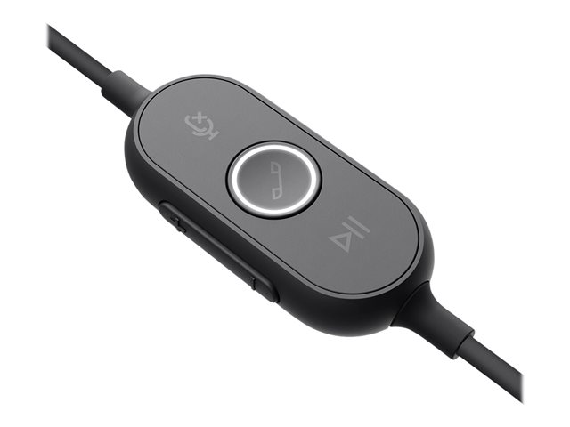 Logitech Zone Wired - Headset - on-ear - wired - USB-C - graphite