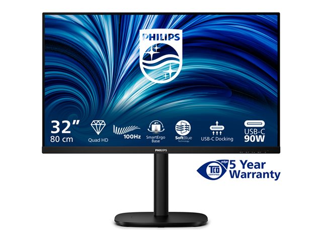 31,5' 16:9 IPS 100Hz 2560x1440 HAS 180mm   HDMI x 1x 2.1 DP x 1x 1.4 1 x USB-C (DP 1.4 Alt Mode, USB3.2 Gen 1, 5G)