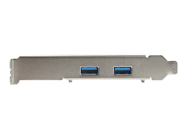 StarTech.com 2-Port USB PCIe Card 10Gbps/port - USB 3.1/3.2 Gen 2 Type-A PCI Express 3.0 x2 Host Controller Expansion Card - Windows/Linux - USB adapter - PCIe 3.0 x4 low profile - USB-C 3.1 Gen 2 x 2 - TAA Compliant