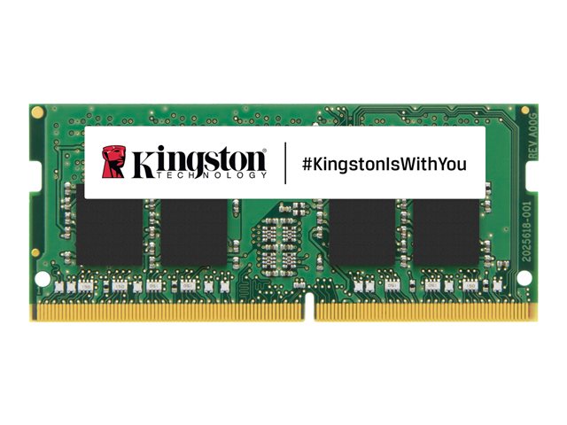 Kingston ValueRAM - DDR4 - module - 8 GB - SO-DIMM 260-pin - 3200 MHz / PC4-25600 - CL22 - 1.2 V - unbuffered - non-ECC - for Intel Next Unit of Computing 11, 12