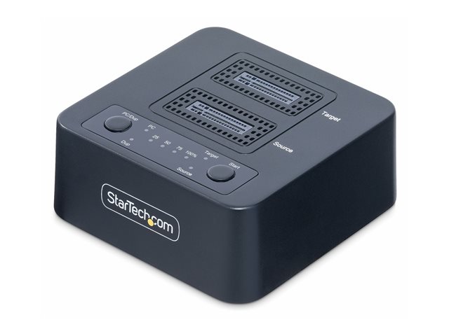 StarTech.com 1:1 Standalone M.2 NVMe Drive Duplicator and Dock - Solid state / hard drive duplicator - 2 bays (PCIe (NVMe)) - TAA Compliant