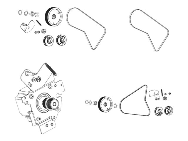Kit Rewind Drive System (includes pulleys and belt for all dpi) ZT600 Series