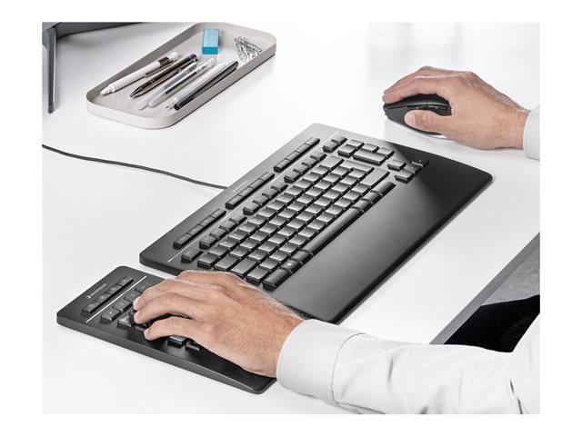 3Dconnexion Keyboard Pro with Numpad - Keyboard and numeric pad set - USB - QWERTY - US International