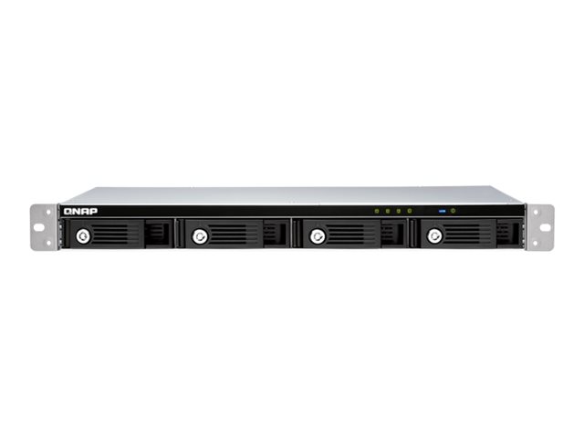 QNAP TR-004U - Hard drive array - 4 bays (SATA-300) - USB 3.1 Gen 1 (external) - rack-mountable - 1U