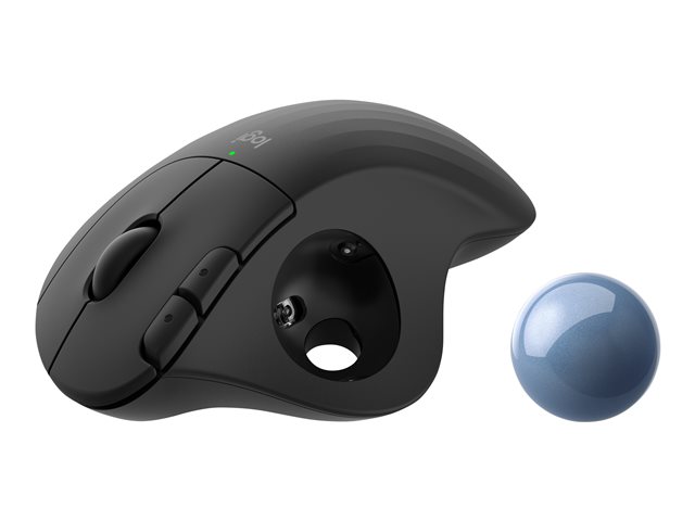 Logitech Ergo Series ERGO M575 - Trackball - optical - 5 buttons - wireless - Bluetooth 5.0 LE, 2.4 GHz - USB wireless receiver - graphite