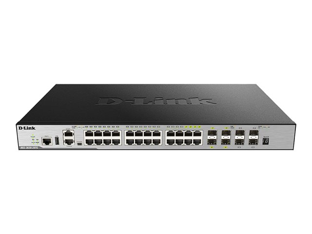 D-Link DGS 3630-28TC - Switch - L3 - Managed - 20 x 10/100/1000 + 4 x combo Gigabit SFP + 4 x 10 Gigabit SFP+ - rack-mountable
