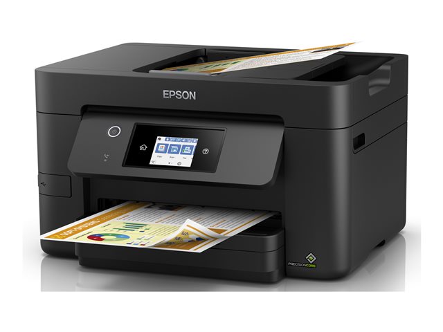 Epson WorkForce Pro WF-3820DWF - Multifunction printer - colour - ink-jet - A4/Legal (media) - up to 21 ppm (printing) - 250 sheets - 33.6 Kbps - USB 2.0, LAN, Wi-Fi(n), USB host