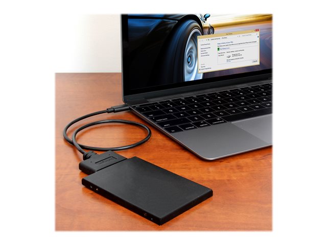 StarTech.com USB C to SATA Adapter - External Hard Drive Connector for 2.5'' SATA Drives - SATA SSD / HDD to USB C Cable (USB31CSAT3CB) - Storage controller - 2.5\", 3.5\" - SATA 6Gb/s - USB 3.1 (Gen 2) - black