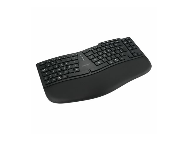 Kensington Pro Fit - Keyboard - rechargeable - compact TKL - wireless - 2.4 GHz, Bluetooth - AZERTY - French - black