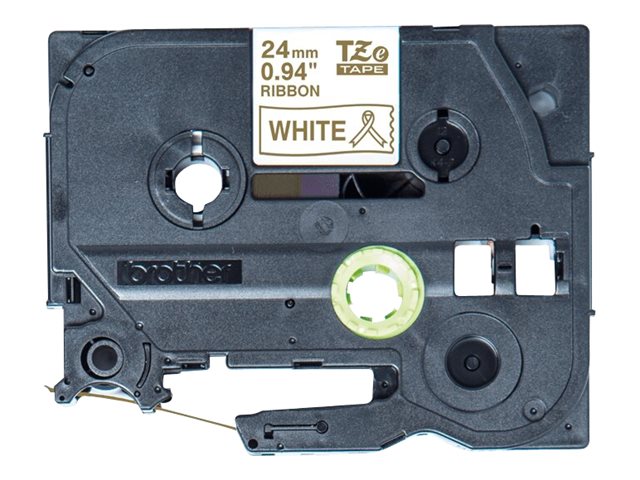 Brother TZe-R254 - Glossy - gold on white - Roll (2.4 cm x 4 m) 1 cassette(s) ribbon tape - for PT2430PC, PT2730, PT2730VP, PT9600, PTD600, PTD600VP, PTD800W, PTH500LI, PTP700, PTP710BT, PTP750W