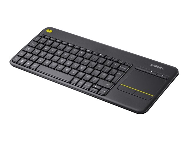 Logitech Wireless Touch Keyboard K400 Plus - Keyboard - with touchpad - wireless - 2.4 GHz - QWERTZ - Hungarian - black