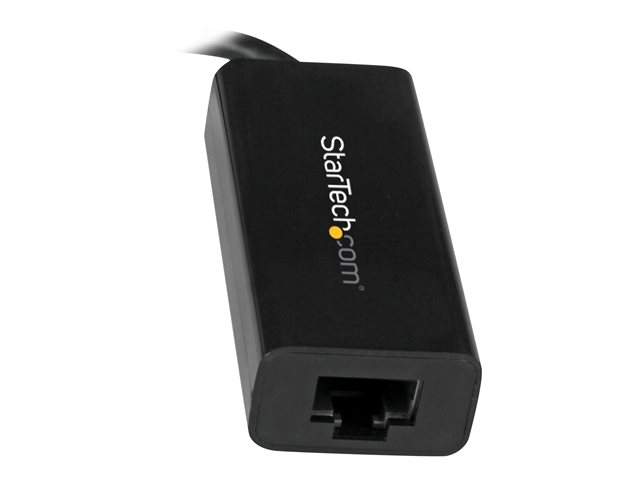 StarTech.com USB C to Gigabit Ethernet Adapter - Black - USB 3.1 to RJ45 LAN Network Adapter - USB Type C to Ethernet (US1GC30B) - Network adapter - USB-C - Gigabit Ethernet - black - for P/N: HB30C3A1CFB, HB30C3A1CFS, TB33A1C