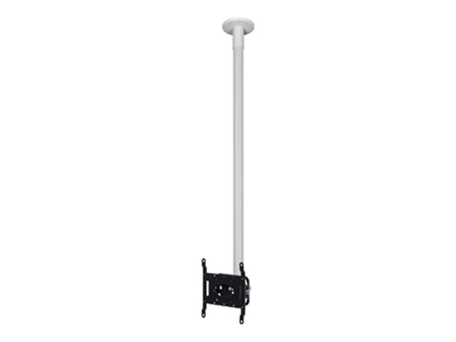 B-TECH System V BT5972-FD100 - Mounting kit (ceiling mount) - for flat panel - with tilt - white - screen size: up to 47\" - mounting interface: up to 200 x 200 mm