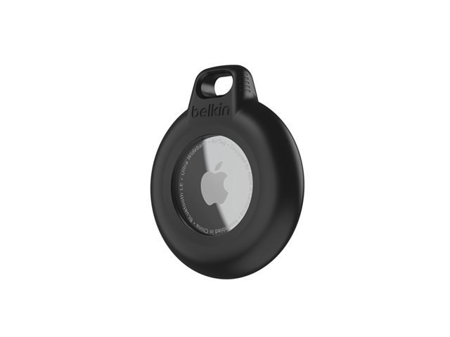 Belkin - Case for airtag - key ring - plastic - black (pack of 4) - for Apple AirTag