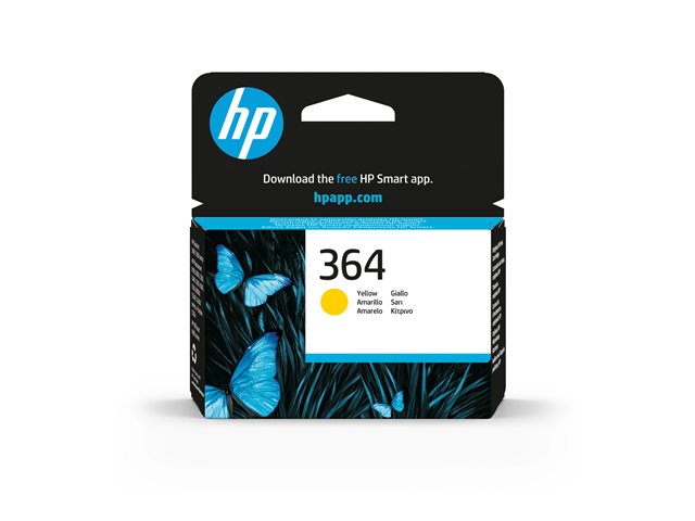 HP 364 - Yellow - original - ink cartridge - for Deskjet 35XX, Photosmart 55XX, 55XX B111, 65XX, 7510 C311, 7520, Wireless B110