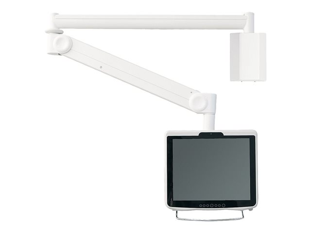 Neomounts FPMA-HAW100HC - Bracket - full-motion - for LCD display - medical - white - screen size: 10\"-30\" - wall-mountable