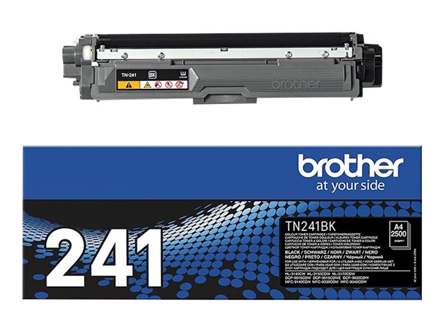 Brother TN241BK - Black - original - toner cartridge - for Brother DCP-9015, DCP-9020, HL-3140, HL-3150, HL-3170, MFC-9140, MFC-9330, MFC-9340
