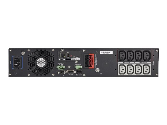 Eaton 9PX Lithium-ion - Netpack - UPS (rack-mountable / external) - AC 200/208/220/230/240 V - 1500 Watt - 1500 VA - 1-phase - Ethernet 10/100/1000, RS-232, USB - output connectors: 8 - 2U - 19\" - black, silver