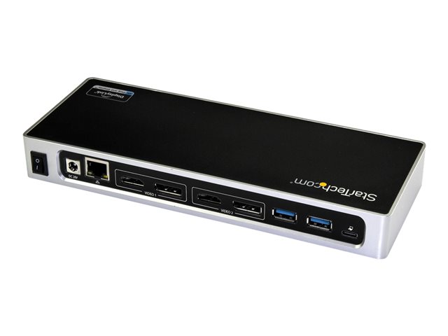 StarTech.com Dual 4K Dock - Mac and Windows - USB-A & USB-C - DP & HDMI (DK30A2DH) - Docking station - USB-C / Thunderbolt 3 - 2 x HDMI - 1GbE - for P/N: ARMBARDUO, ARMBARDUOV, ARMDUAL30, ARMDUALV, ARMSLIMDUO, DK30ADD, SVA20N2NEUA, TB33A1C