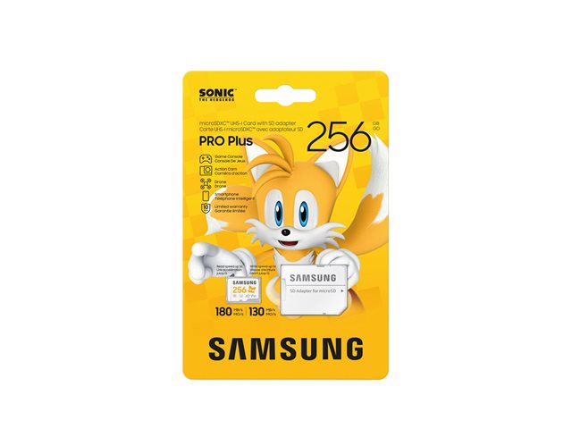 mSD Sonic the Hedgehog PRO PLUS 256GB