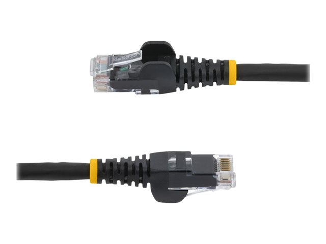 StarTech.com 3m LSZH CAT6 Ethernet Cable, 10 Gigabit Snagless RJ45 100W PoE Network Patch Cord with Strain Relief, CAT 6 10GbE UTP, Black, Individually Tested/ETL, Low Smoke Zero Halogen - Category 6 - 24AWG (N6LPATCH3MBK) - Patch cable - RJ-45 (M) t