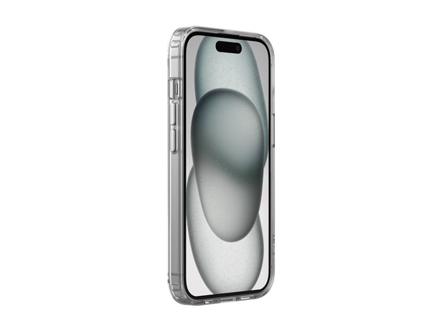 Belkin SheerForce - Back cover for mobile phone - magnetic - MagSafe compatibility - clear - thin, lightweight - for Apple iPhone 15