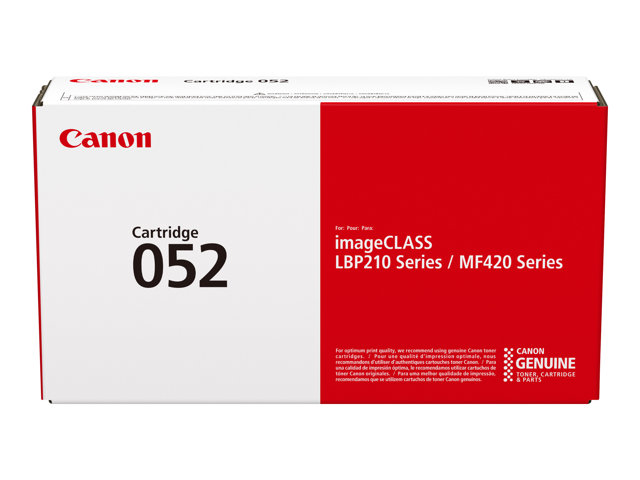 Canon 052 - Black - original - toner cartridge - for imageCLASS LBP212, LBP215, MF429, i-SENSYS LBP212, LBP214, LBP215, MF421, MF426, MF429