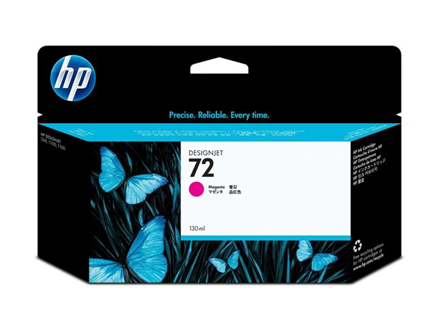 HP 72 - 130 ml - magenta - original - DesignJet - ink cartridge - for DesignJet T1100, T1100ps, T1200, T1200ps, T1300, T610, T620, T770, T790