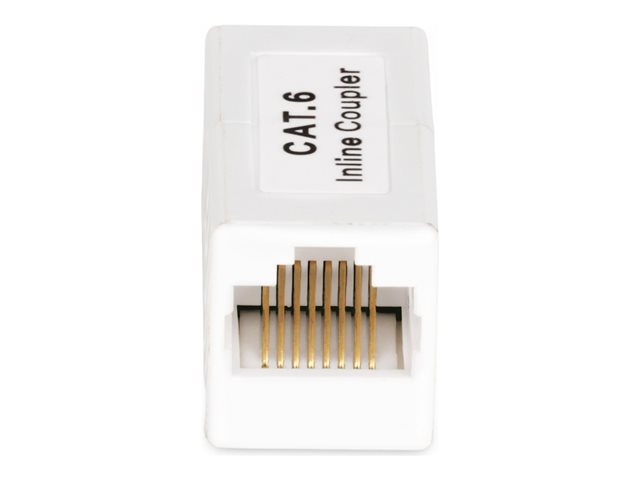 StarTech.com RJ45 Coupler 5-Pack, Inline Cat6 Coupler, Female to Female (F/F) T568 Connector, Unshielded Ethernet Cable Extension - 5 Pack (IN-CAT6-COUPLER-U5) - Network coupler - RJ-45 (F) to RJ-45 (F) - unshielded - CAT 5/5e/6 - passive - white (pa