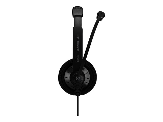 EPOS SC 75 USB MS - Headset - on-ear - wired - 3.5 mm jack, USB - black