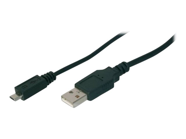 DIGITUS - USB cable - USB (M) to 5 pin Micro-USB Type B (M) - 1 m - molded - black