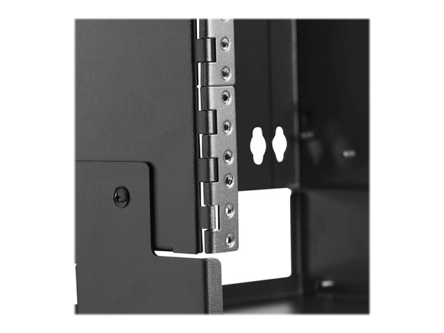 Tripp Lite 4U Wall-Mount Bracket with Shelf for Small Switches and Patch Panels, Hinged - Rack mount shelf - hinged - wall mountable - black - 4U - 19\"