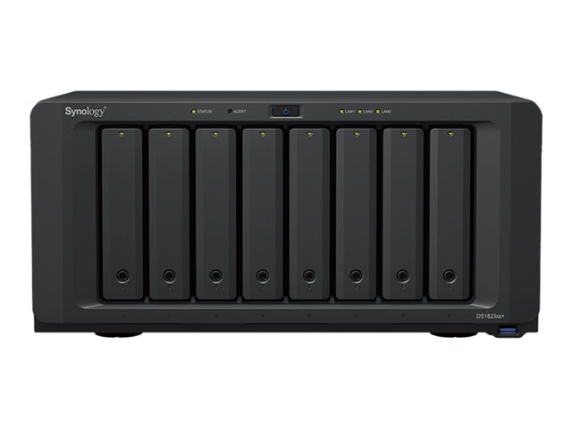 Synology Disk Station DS1823XS+ - NAS server - 8 bays - SATA 6Gb/s - RAID RAID F1, JBOD, RAID 0, 1, 5, 6, 10 - RAM 8 GB - Gigabit Ethernet / 10 Gigabit Ethernet - iSCSI support