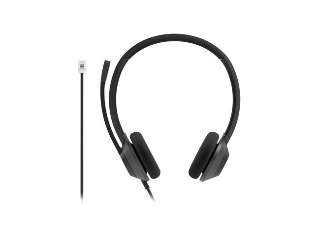 Headset 322 Wired Dual On-Ear Carbon RJ9
