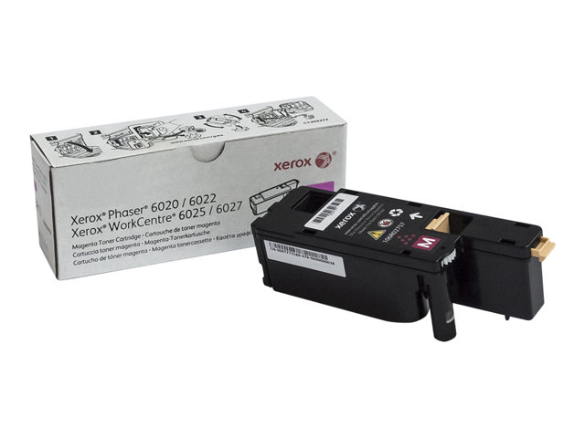 Xerox WorkCentre 6027 - Magenta - original - toner cartridge - for Phaser 6020V_BI, 6022/NI, 6022V_NI, WorkCentre 6025V_BI, 6027/NI, 6027V_NI