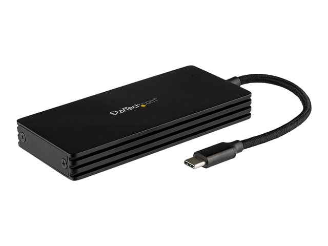 StarTech.com M.2 SSD Enclosure for M.2 SATA Drives - USB 3.1 - USB-C - Storage enclosure - M.2 - M.2 Card - USB 3.1 (Gen 2) - black - for P/N: PEXUSB321C