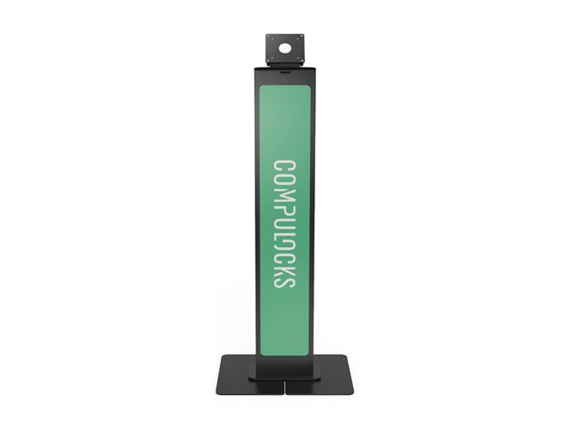 Compulocks BrandMe - Stand - for LCD display - brandable, with large base plate - black - screen size: up to 32\" - floor-standing