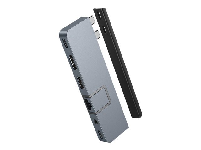 HyperDrive DUO Pro - Docking station - USB-C x 2 - HDMI, USB4 - 1GbE - for Apple MacBook Air (Early 2020, Late 2018, Mid 2017, Mid 2019, Mid 2022), MacBook Pro