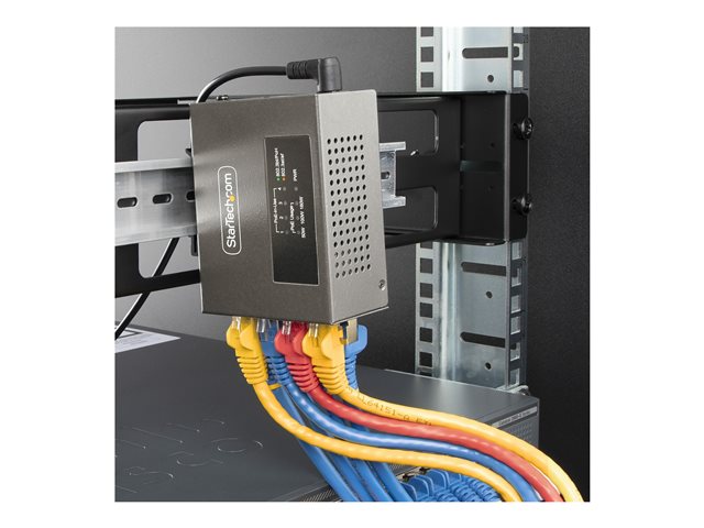 StarTech.com 4-Port Multi-Gigabit PoE++ Injector, 5/2.5G Ethernet (NBASE-T), PoE/PoE+/PoE++ (802.3af/802.3at/802.3bt), 160Watts Power Budget, Wall/DIN Rail Mountable - Unmanaged, For IP Cameras/Wireless APs/POSs (AS445C-POE-INJECTOR) - PoE injector (